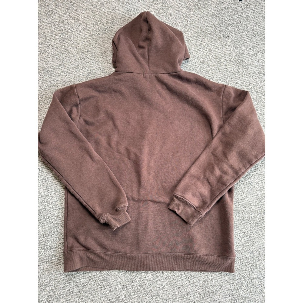 Full Tilt Womens Brown Zip Up Hoodie Fleece Sweatshirt Chocolate Brown Size M - Picture 2 of 5